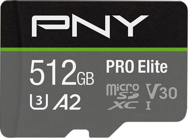 MicroSDXC PNY P-SDUX512U3100PRO-GE 512GB цена и информация | Atmiņas kartes fotokamerām | 220.lv