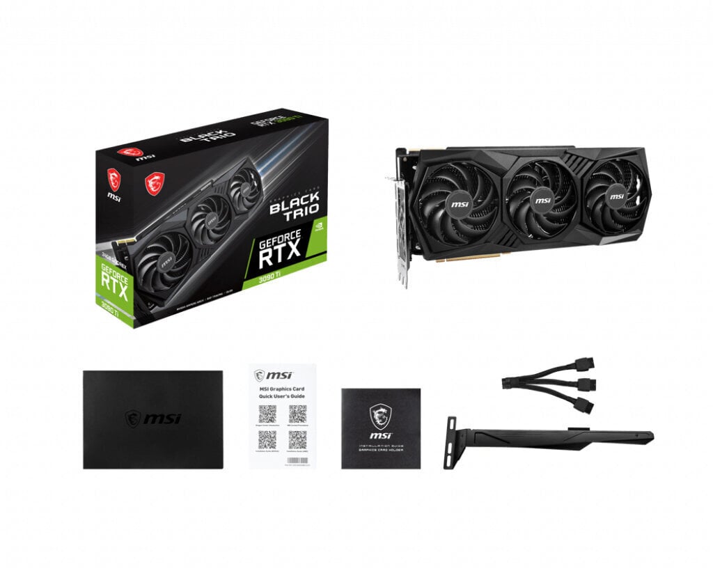 MSI GeForce RTX 3090 Ti Black TRIO цена и информация | Videokartes (GPU) | 220.lv