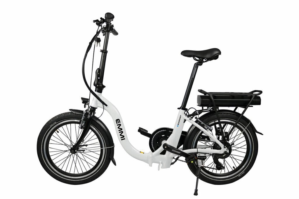 Saliekams elektriskais velosipēds Blaupunkt Emmi, 20", balts цена и информация | Elektrovelosipēdi | 220.lv