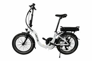Saliekams elektriskais velosipēds Blaupunkt Lotte 20", balts цена и информация | Электровелосипеды | 220.lv