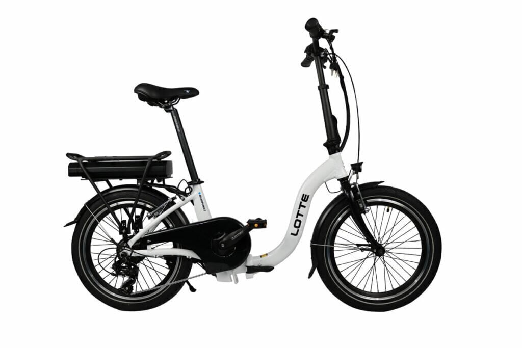 Saliekams elektriskais velosipēds Blaupunkt Lotte 20", balts cena un informācija | Elektrovelosipēdi | 220.lv