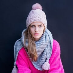 Art of Polo шаль | светло-серый, светло-розовый sz19809-3 цена и информация | Женские шарфы, платки | 220.lv
