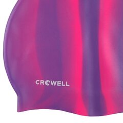 Silikona peldcepure Crowell Multi Flame violeta-rozā Col.05 cena un informācija | Peldcepures | 220.lv