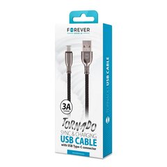 Кабель Forever Tornado, USB-C, 1 м цена и информация | Кабели для телефонов | 220.lv