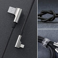 Aukey CB-AL01 BL, Lightning/USB-A, 2 m cena un informācija | Kabeļi un vadi | 220.lv