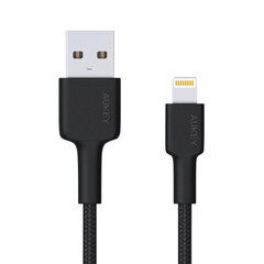 Aukey CB-AL05, Lightning/USB-A, 2 m цена и информация | Кабели и провода | 220.lv