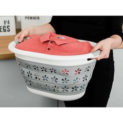 Saliekama bļoda ovāla 50 x 37 cm, balta un pelēka, 25 L, COMPACT цена и информация | Сушка белья | 220.lv