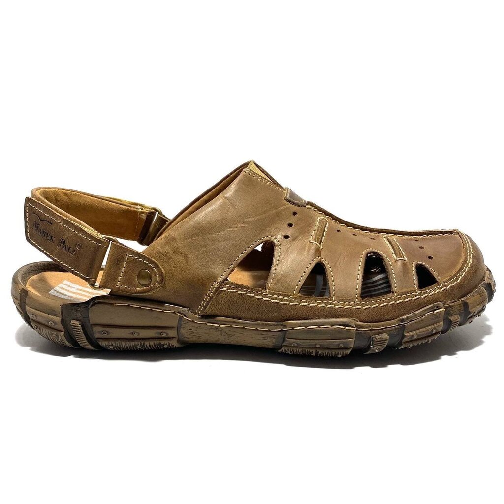 MAREK PALA ādas sandales 153405 cena un informācija | Vīriešu iešļūcenes, čības, sandales | 220.lv