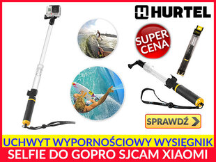 Float Selfie Pole Extendable Floating Monopod for GoPro SJCAM cena un informācija | Fotokameru statīvi | 220.lv