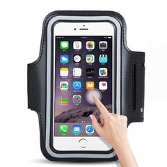 Universal Running Armband for 6" Smartphones black цена и информация | Чехлы для телефонов | 220.lv