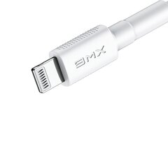 Кабель Baseus BMX MFI Mini Cable Durable Wire USB Type C PD 18Вт / Lightning 1.2 м, белый (CATLSW-A02) цена и информация | Кабели для телефонов | 220.lv