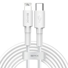 Baseus BMX MFI Mini Cable Durable Wire USB Type C PD 18W / Lightning 1.8m white (CATLSW-B02) cena un informācija | Savienotājkabeļi | 220.lv