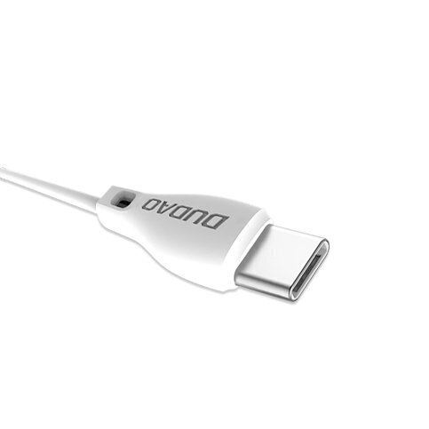 Dudao cable USB Type C 2.1A 1m white (L4T 1m white) цена и информация | Savienotājkabeļi | 220.lv