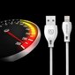 Dudao cable USB Type C 2.1A 1m white (L4T 1m white) cena un informācija | Savienotājkabeļi | 220.lv