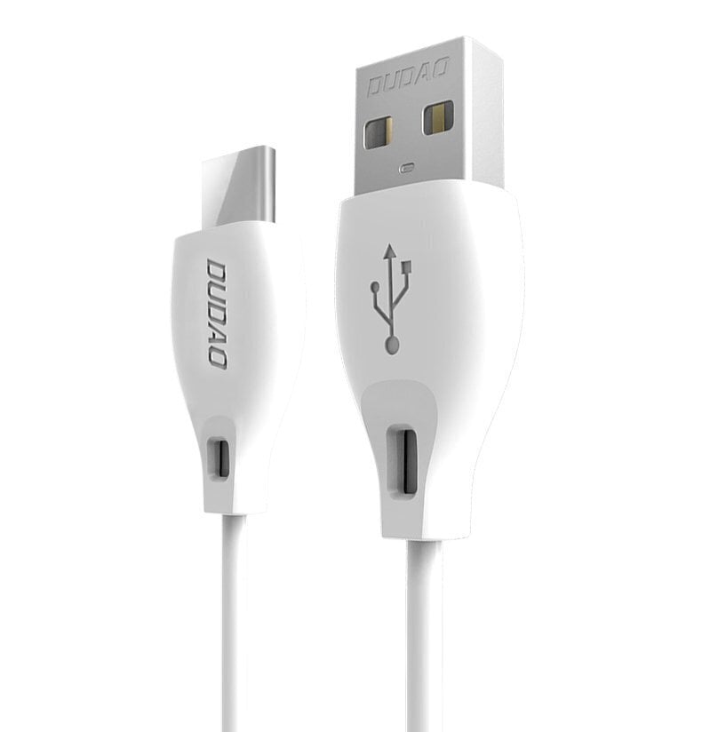 Dudao cable USB Type C 2.1A 1m white (L4T 1m white) цена и информация | Savienotājkabeļi | 220.lv