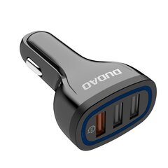 Универсальное автомобильное зарядное устройство Dudao 3x USB Quick Charge 3.0 QC3.0 2.4A 18Вт, белое (R7S) цена и информация | Зарядные устройства для телефонов | 220.lv