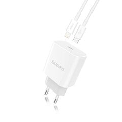 Адаптер для быстрой зарядки Dudao EU USB Type C Power Delivery 18 Вт, белый (A8EU) цена и информация | Зарядные устройства для телефонов | 220.lv