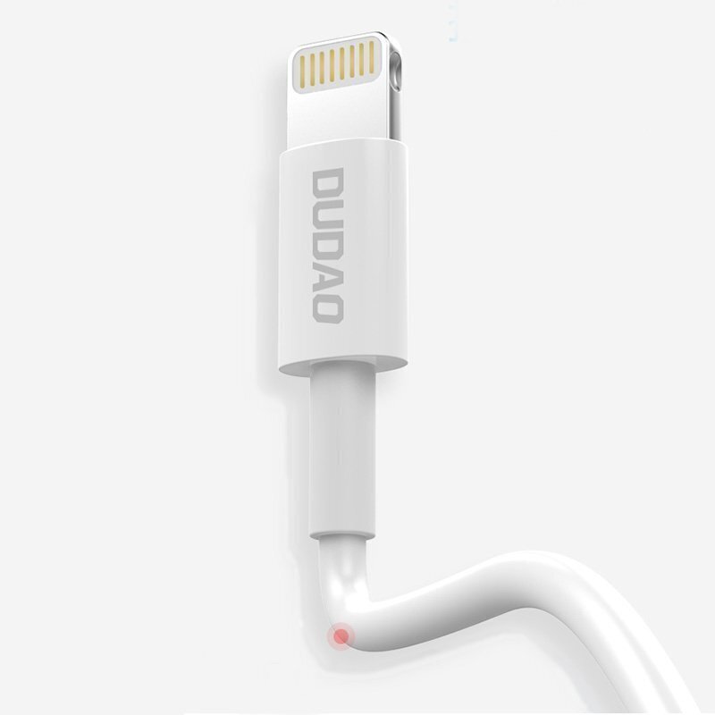 Dudao USB / Lightning data charging cable 3A 1m white (L1L white) cena un informācija | Savienotājkabeļi | 220.lv