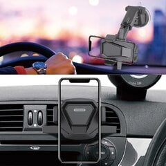 WK Design Car Mount Phone Holder with Adjustable Arm black (WP-U83 black) цена и информация | Держатели для телефонов | 220.lv
