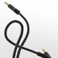 Dudao angled cable AUX mini jack 3.5mm 1m cable black (L11 black) cena un informācija | Savienotājkabeļi | 220.lv