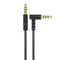 Dudao angled cable AUX mini jack 3.5mm 1m cable black (L11 black) cena un informācija | Savienotājkabeļi | 220.lv