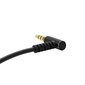 Dudao angled cable AUX mini jack 3.5mm 1m cable black (L11 black) cena un informācija | Savienotājkabeļi | 220.lv