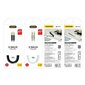 Dudao long stretchable cable AUX mini jack 3.5mm spring 150cm white (L12 white) цена и информация | Savienotājkabeļi | 220.lv