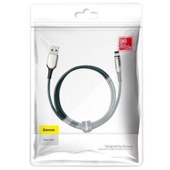 Baseus Zinc magnetic USB cable - Lightning 2A 1m green (CALXC-H06) cena un informācija | Savienotājkabeļi | 220.lv