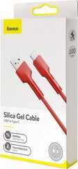 Baseus durable USB - USB Type C cable 3 A 1 m 480 Mbps red (CATGJ-09) cena un informācija | Savienotājkabeļi | 220.lv