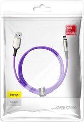 Baseus Zinc magnetic USB cable - Lightning 2A 1m violet (CALXC-H05) цена и информация | Кабели для телефонов | 220.lv