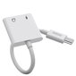 Dudao USB Type C - USB Type C / 3,5 mm mini jack headphone adapter audio and charging white (L13T white) cena un informācija | Adapteri un USB centrmezgli | 220.lv