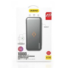 Dudao K13s 10000 mAh wireless powerbank black cena un informācija | Lādētāji-akumulatori (Power bank) | 220.lv