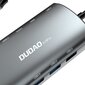 Dudao 11w1 multifunctional HUB USB Typ C - USB Type C PD 60 W / HDMI / 3,5 mm mini jack / 1x USB 2.0 / SD - micro SD card reader / VGA / RJ45 / 3x USB 3.2 Gen 1 grey (A15Pro grey) cena un informācija | Adapteri un USB centrmezgli | 220.lv