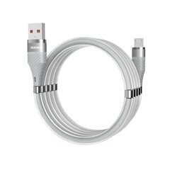 Dudao self-organizing magnetic USB - micro USB cable 5 A 1 m light gray (L1xsM light gray) cena un informācija | Savienotājkabeļi | 220.lv
