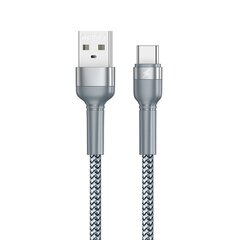 Remax USB - USB Type C cable charging data transfer 2,4 A 1 m silver (RC-124a silver) цена и информация | Кабели для телефонов | 220.lv