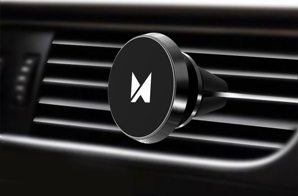 Wozinsky Universal Air Vent Magnetic Car Mount Holder black (WMH-04) cena un informācija | Auto turētāji | 220.lv