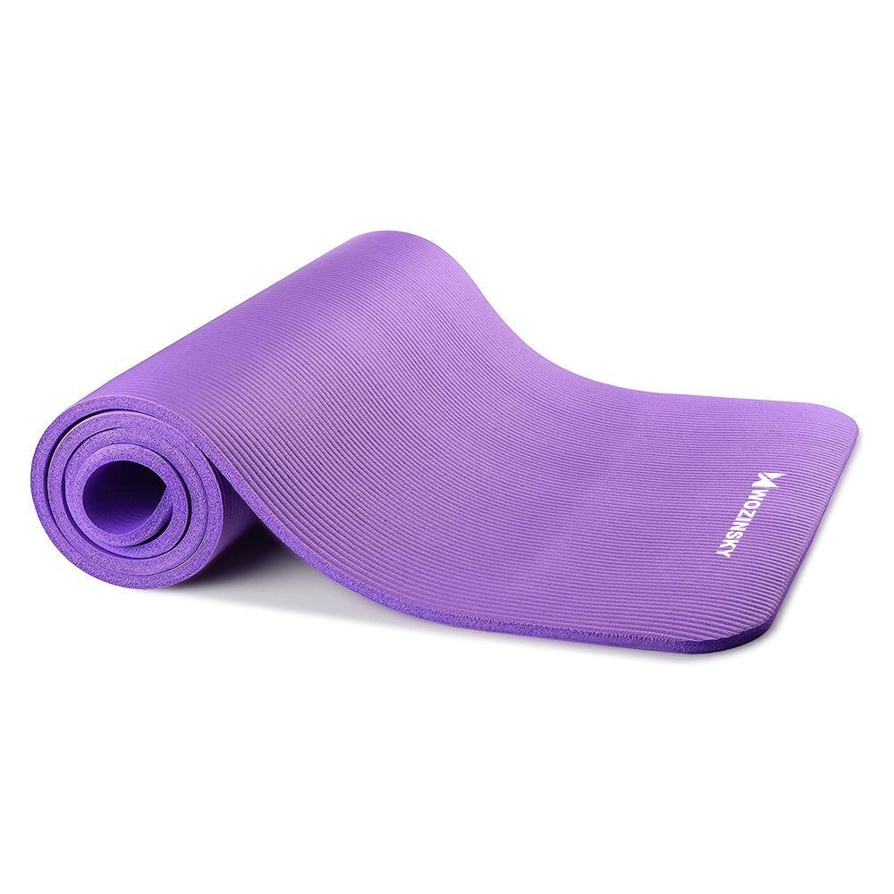 Gymnastic non slip mat for exercising 181 cm x 63 cm x 1 cm violet (WNSP-PURP) cena un informācija | Jogas preces | 220.lv
