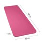 Gymnastic non slip mat for exercising 181 cm x 63 cm x 1 cm violet (WNSP-PURP) cena un informācija | Jogas preces | 220.lv