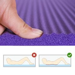 Гимнастический нескользящий коврик для тренировок, 181x63x1 см, фиолетовый (WNSP-PURP) цена и информация | Товары для йоги | 220.lv