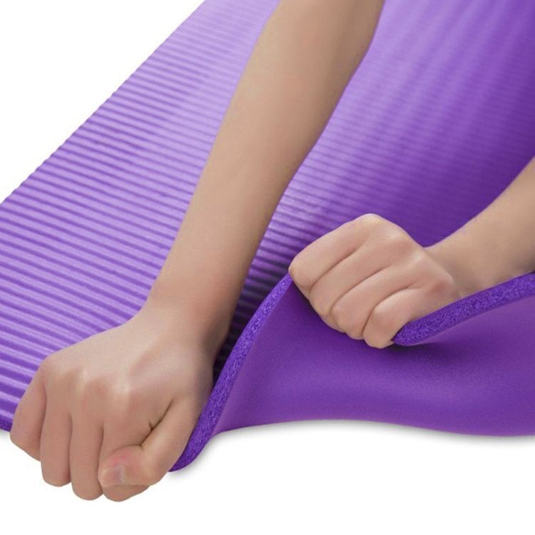 Gymnastic non slip mat for exercising 181 cm x 63 cm x 1 cm violet (WNSP-PURP) cena un informācija | Jogas preces | 220.lv