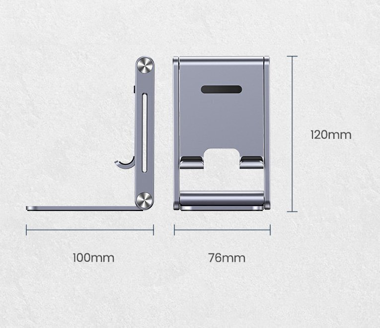 Ugreen Foldable Multi-Angle Phone Stand gray (LP263 80708) cena un informācija | Auto turētāji | 220.lv