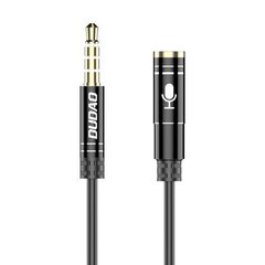 Dudao 4-pole 3,5 mm mini jack AUX 1m cable silver cena un informācija | Savienotājkabeļi | 220.lv