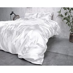 Beauty zīda gultas veļas komplekts, balts, zīda mikrošķiedras cena un informācija | Gultas veļas komplekti | 220.lv