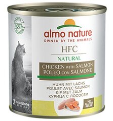 Almo Nature HFC Natural, kaķiem, vista un lasis, 280g. cena un informācija | Konservi kaķiem | 220.lv