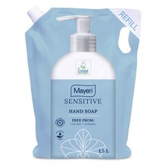 MAYERI Sensitive šķidrās ziepes 1.5L cena un informācija | Ziepes | 220.lv