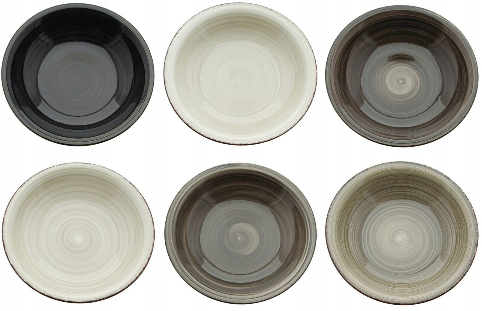 Keramikas dziļo trauku komplekts Loft, 21 cm, 6 gab. cena un informācija | Trauki, šķīvji, pusdienu servīzes | 220.lv