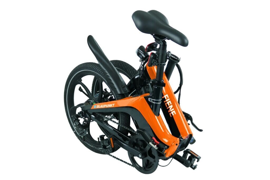 Saliekams elektriskais velosipēds Blaupunkt Fiene 20", oranžs cena un informācija | Elektrovelosipēdi | 220.lv