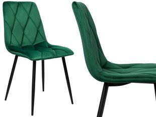 Samta krēsls MADISON tumši zaļš samts cena un informācija | Virtuves un ēdamistabas krēsli | 220.lv