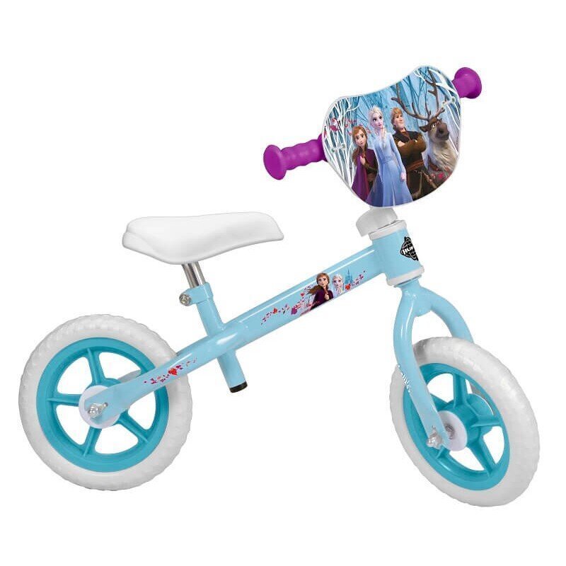 Balansa velosipēds Huffy Frozen Kids Balance Bike 10", zils/balts cena un informācija | Balansa velosipēdi | 220.lv