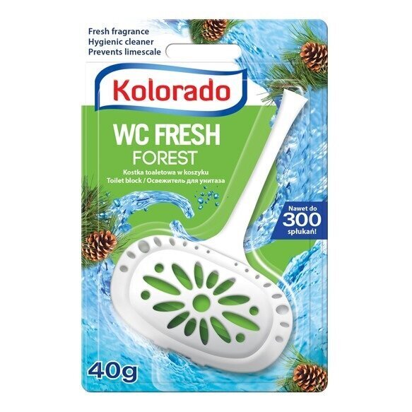 Tualetes bloks Kolorado Fresh Forest 40g цена и информация | Tīrīšanas līdzekļi | 220.lv